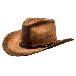 Kapelusz męski kowbojski brązowy - polskie czapki