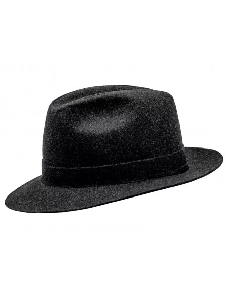 Szary kapelusz Fedora damski elegancki