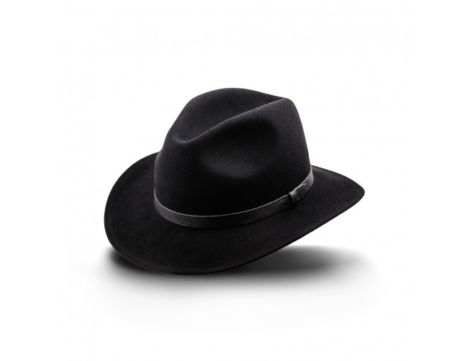 Fedora kapelusz czarny męski