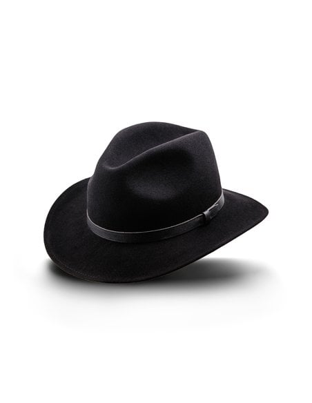 Fedora kapelusz czarny męski