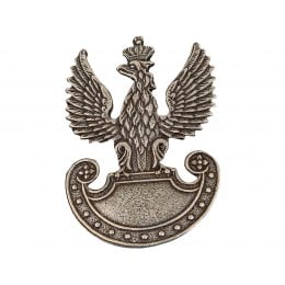Emblemat Orzełek PSZ - znaczek do czapek z starego srebra
