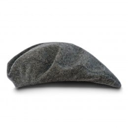 Beret damski wełniany szary