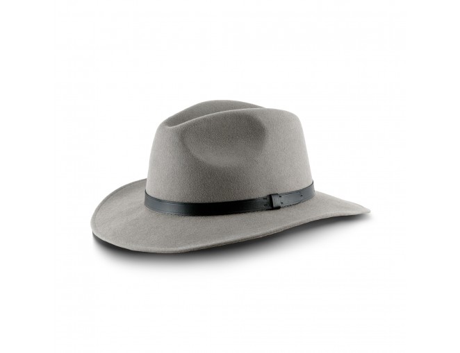 Fedora - kapelusz męski filcowy w kolorze szarym