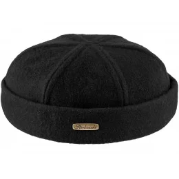 Wełniana czapka dokerka czarna - sklep z czapkami warszawa