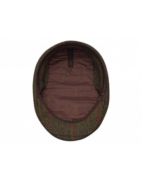 Klasyczna angielka Norte z oryginalnego szkockiego Harris Tweedu ze składanym nausznikiem idealna czapka na jesień