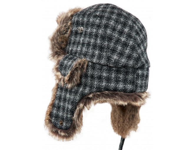 Uszanka Lumberjack z Harris Tweedu