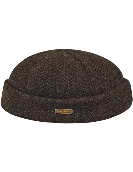 Klasyczna czapka dokerka ze szkockiego Harris Tweedu