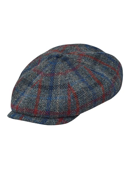 Oryginalna czapka w stylu Peaky Blinders uszyta z ciepłego, szkockiego Harris Tweedu