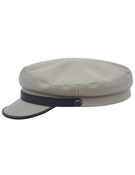 Oryginalna czapka Trawlerka w stylu vintage z wysokiej jakości naturalnej skóry