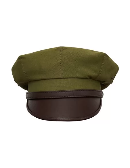 Zielona czapka męska z daszkiem bawełniana - retro czapki sterkowski