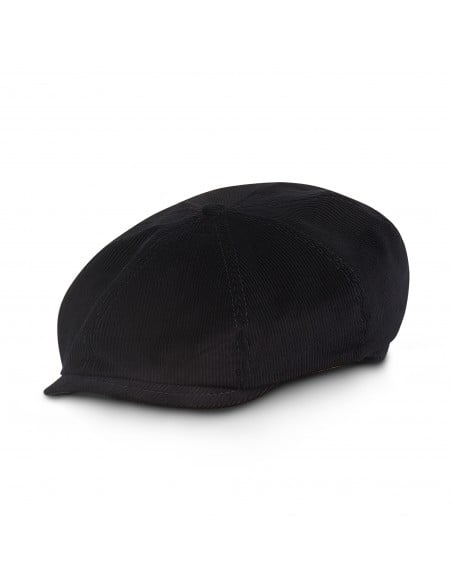 Lekka granatowa czapka w stylu gangu Peaky Blinders uszyta z bawełnianego sztruksu