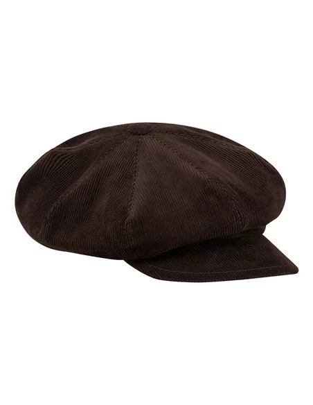 Damska czapka sztruksowa z daszkiem na jesień