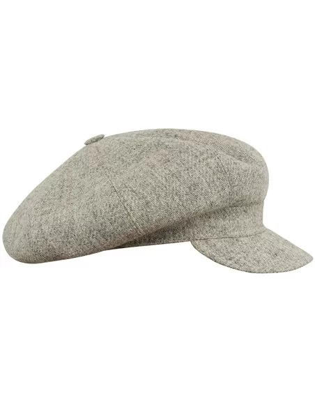 Damska czapka z dużą pływającą główką we francuskim stylu na zimę