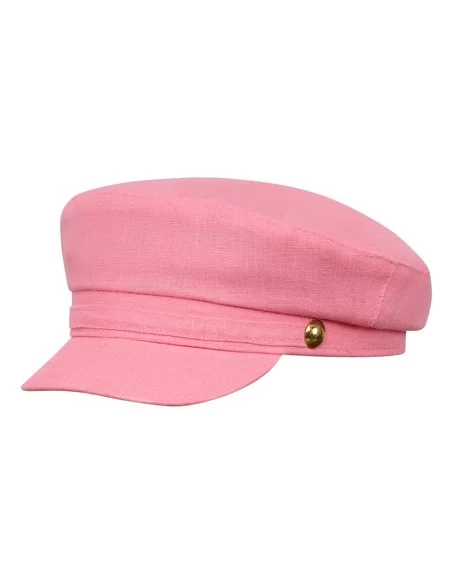 Damska czapka na lato różowa